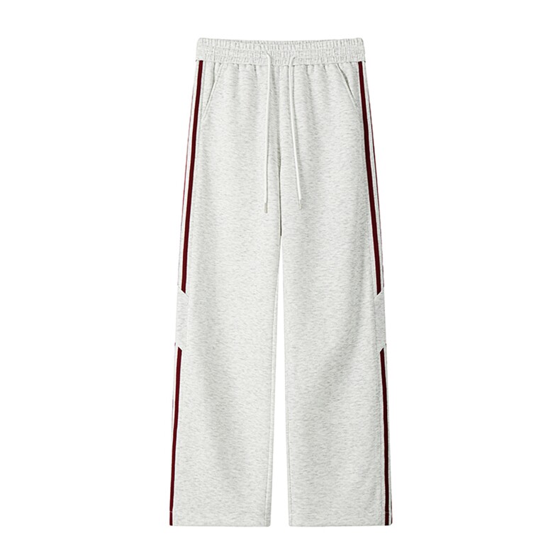 360g重磅撞色拼接加厚银狐绒三条杠休闲裤男K5600J加绒-特P38控78,男装卫衣,电商A001