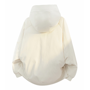 貉子毛高街连帽羽绒服真毛领新标90白鸭绒带 SYR2610-P288图片