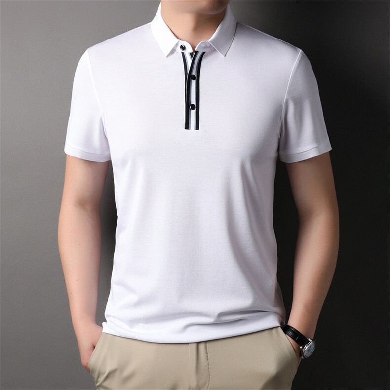 夏季新品休闲百搭宽松潮流翻领透气上衣男士短袖运动服HXF725-P80,男装Polo衫,星座1105-3