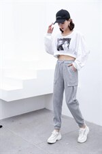 秋季新款秒发时尚百搭韩版工装裤小脚休闲女裤，其它，冬进一族