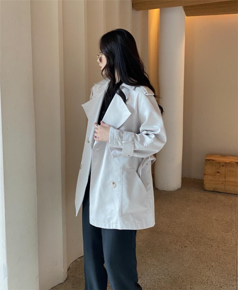 香丽迪秋装新款短款风衣,女装风衣,香丽迪1