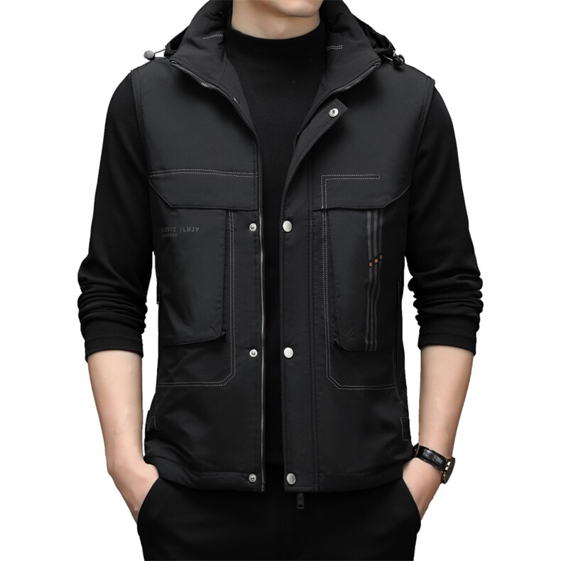 新款2023冬季商务休闲羽绒服中年男士立领马甲外套男ZS22101-P190,男装背心/马甲,电商B212（原钱塘6029）