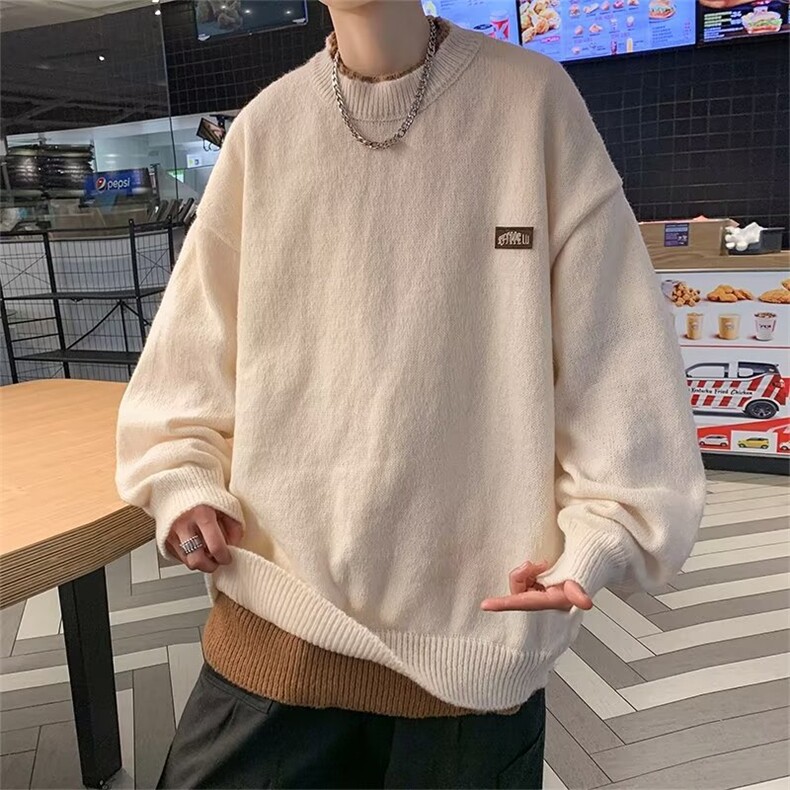 美式街头设计感假两件毛衣男慵懒风休闲针织衫MY9143P45,男装针织衫/毛衣,星座1116-2