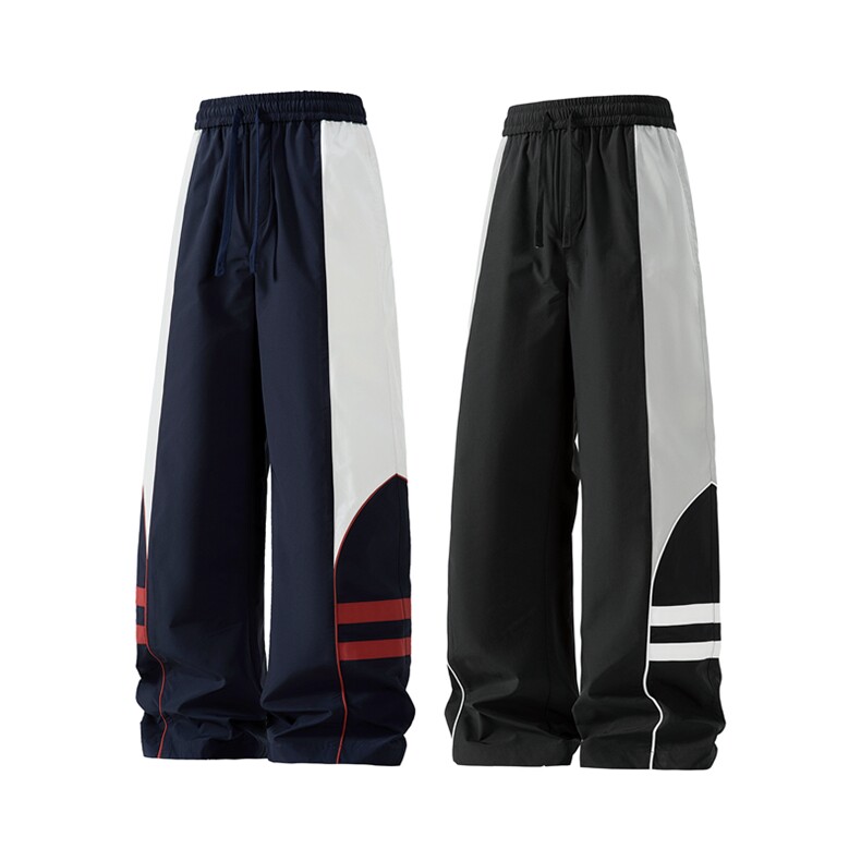 25秋季新款现货拼色直筒休闲裤情侣运动登山裤DSA157B-K6573-P43，男装休闲裤，电商A157B