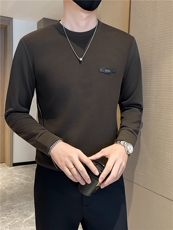店主风秋冬男士时尚潮流长袖卫衣男打底T301A-1/W03/P58控78，男装T恤，星座301A-1