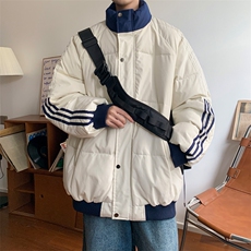 ！2025冬季新款男士撞色潮牌棉衣百搭情侣棉服外套MY200特P70，男装棉衣，电商B220