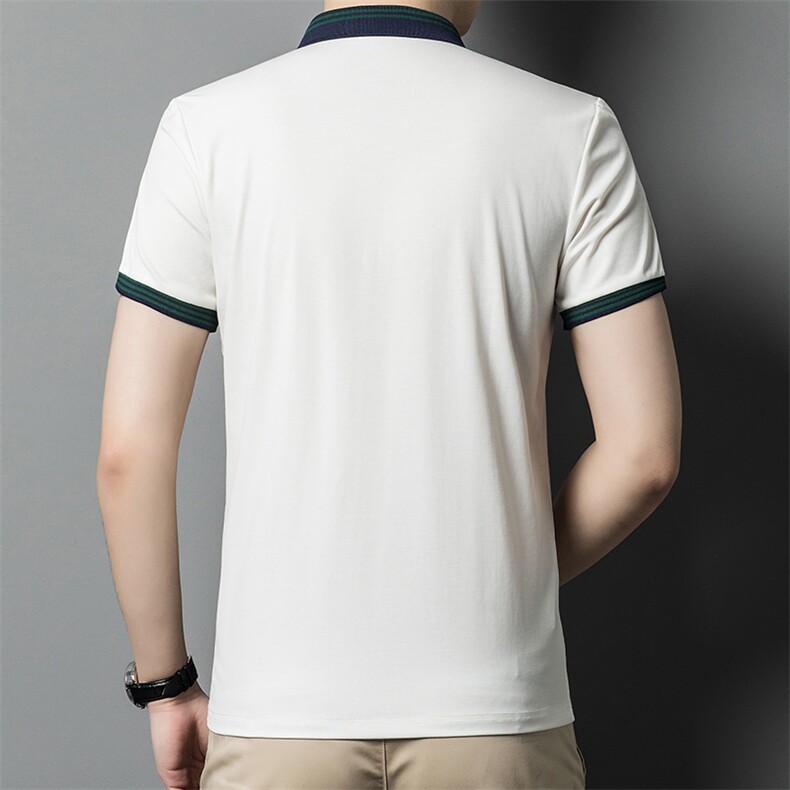 2024夏季新款短袖T恤男上衣薄款休闲宽松半袖polo体恤衫SW552-P63,男装Polo衫,星座1105-3