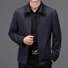 HM8096男士2023年秋季新款长袖外套休闲青年翻领夹克外套P162图片