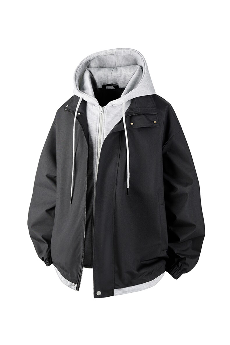 现货假两件夹克男三防二开冲锋衣外套DSA157B-JK763-特P60,男装夹克,电商A157B