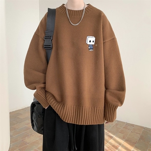 半高领毛衣男大码胖子针织衫毛线衣 M18400-P45 加绒款-P65图片