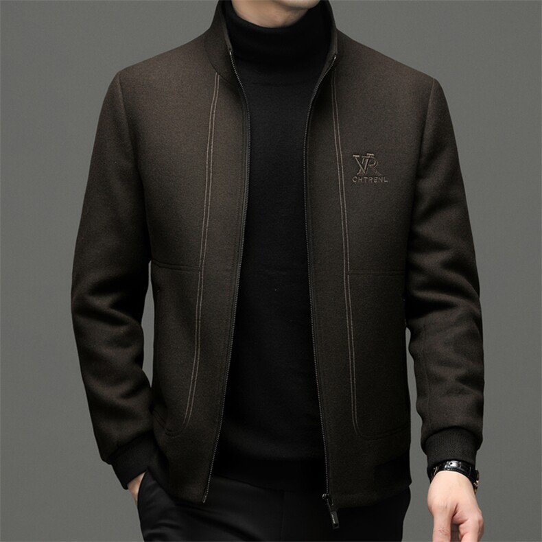BEN2252钱塘2020-2商务休闲简约中年男士冬季厚款百搭西服P235,男装夹克,钱塘207-2