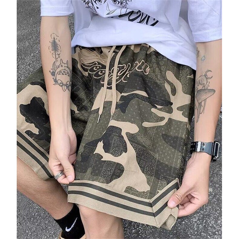 夏季迷彩工装沙滩短裤男女潮牌篮球运动休闲户外五分裤子DA37,男装牛仔裤,星座1116A（原606A-3）