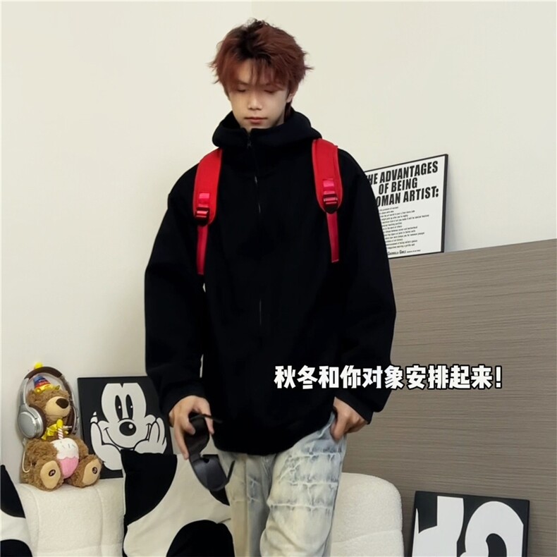 高龄连帽高克重卫衣抖音可送样现货A061-AW00867-特P55,男装卫衣,电商A061