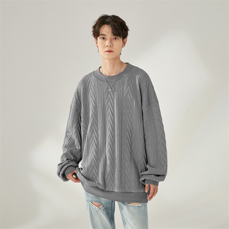 M-6XL半高领大码毛衣男士针织衫百搭毛线衣男XZ109-W23623-P55,男装针织衫/毛衣,星座109