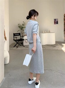 [现货]休闲套装裙，三色、三个尺码图片
