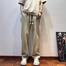 k1078-p45-控68现货宽松拉链cleanfit牛仔裤马丁靴黑暗，男装牛仔裤，星座116