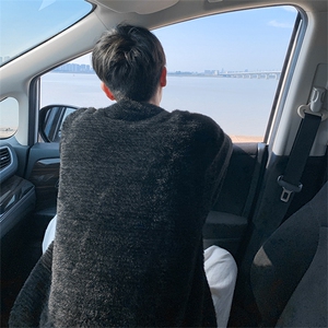 MY611-P65 秋冬新款马海毛套头圆领毛衣男潮流外套图片