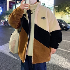 冬季加绒加厚棉服羊羔绒开衫百搭潮流青少年外套男装MY105P95，男装棉衣，电商A086