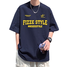 T788P26夏季新品港风高街美式短袖T恤宽松ins重磅纯棉体恤，男装T恤，星座304A