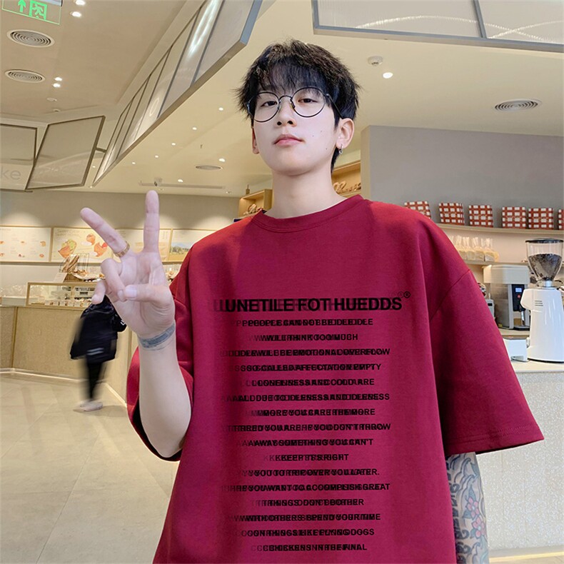 潮纯棉220克T4311P23得物直播抖音短袖T恤重磅280克TB4311批28,男装T恤,电商C408(原B339-1)
