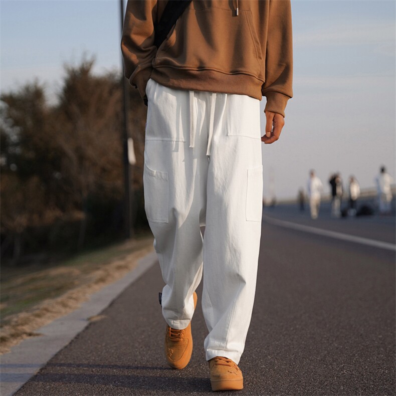 工装裤男款秋冬大码宽松休闲裤美式宽松休闲裤K627-特批40,男装休闲裤,星座718-1