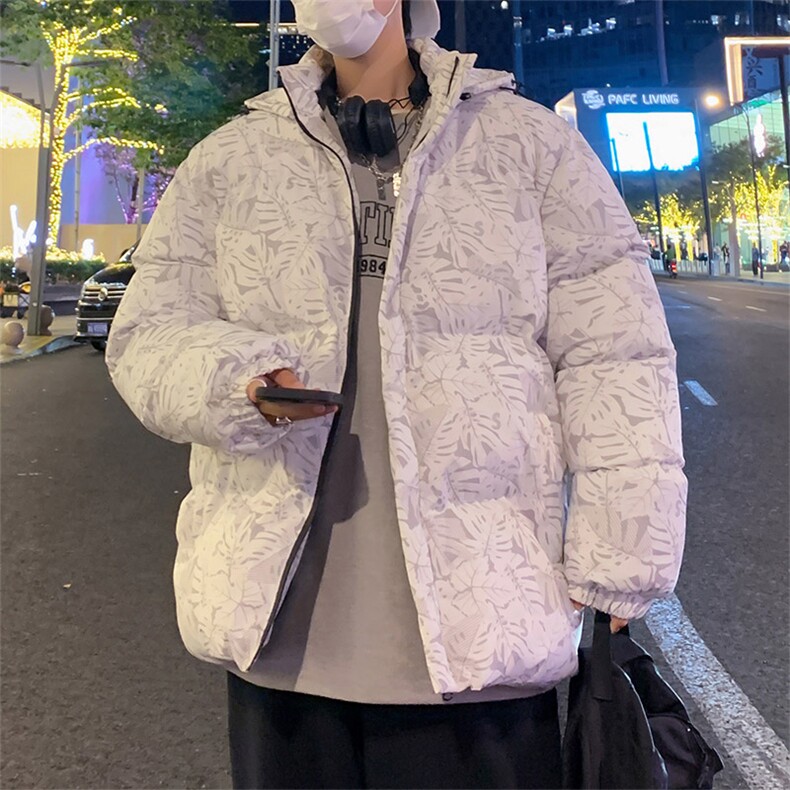 港风2026新品冬季宽松情侣装男装棉衣棉服冬装加厚外套D004-P85,男装棉衣,星座717
