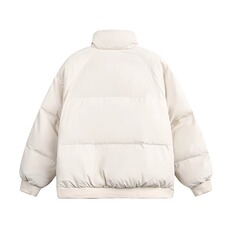 冬季立领刺绣条纹棉衣外套男女加厚宽松保暖运动青少年面包服外套，男装棉衣，星座715-4