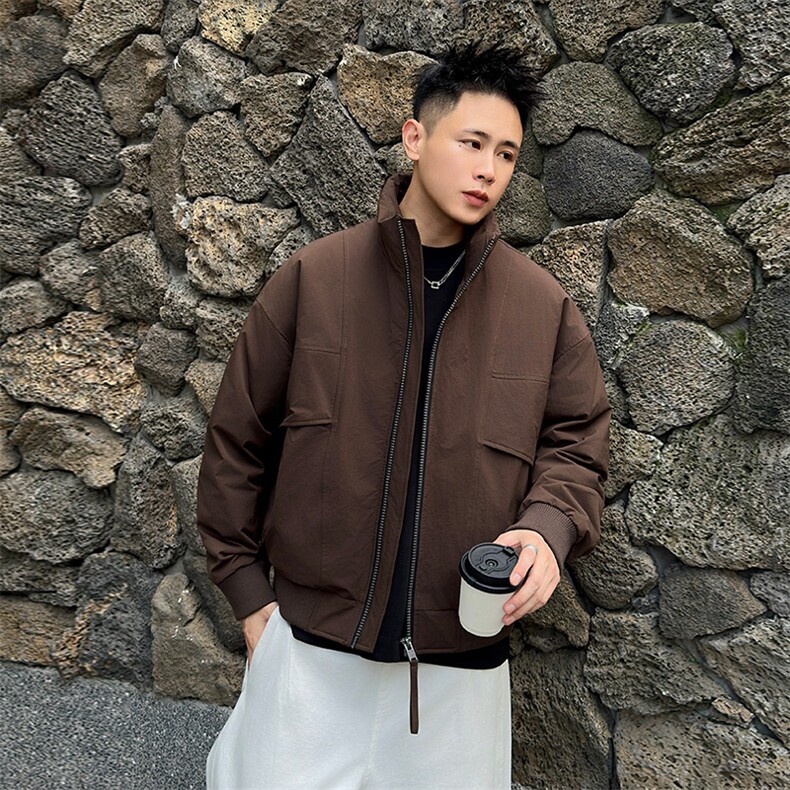 2025新标90白鸭绒冬季男立领高品质羽绒服大码外套304-P260,男装羽绒服,星座223（原229-2）