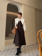 大翻领背心裙两件套，女装背心吊带，Balance Studio