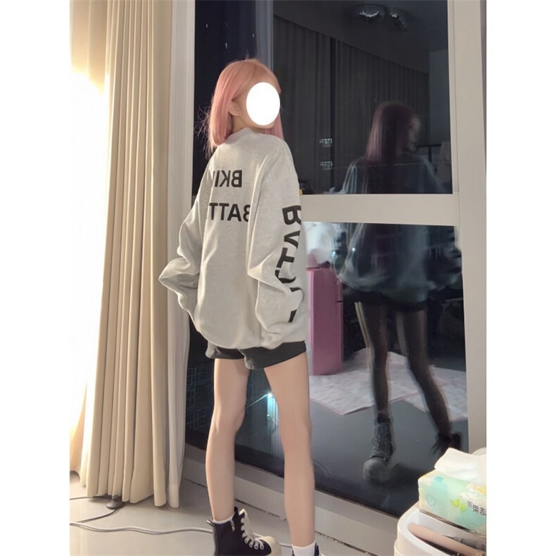 1430#薄款后包领纯棉华棉复合卫衣女,男装卫衣,星座506A