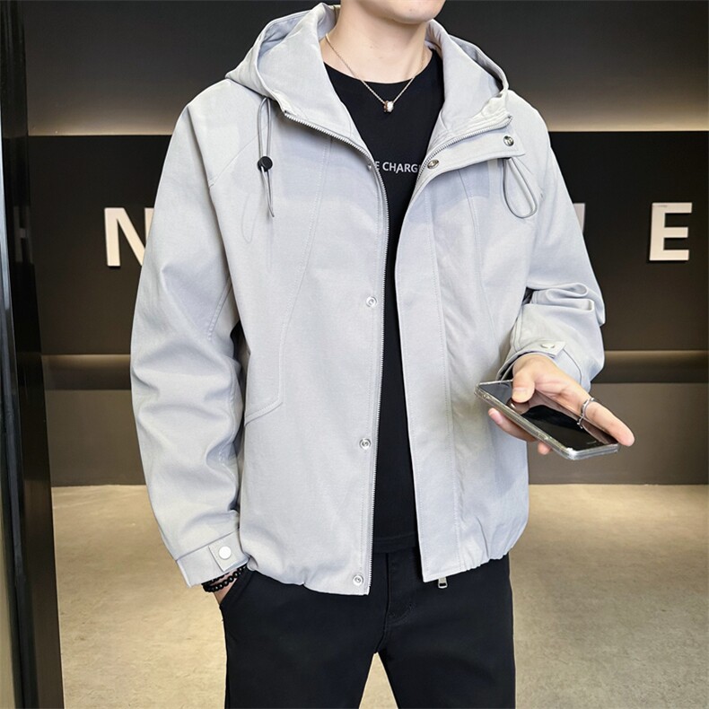 外套男春秋新款男士冲锋衣宽松休闲美式工装夹克JK02638-P73,男装夹克,星座308B-2