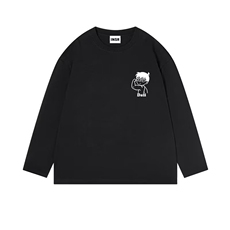 1506/QH2860/P25山小川潮牌长袖t恤薄款春秋季简约内搭男生打底衫，男装T恤，星座1506