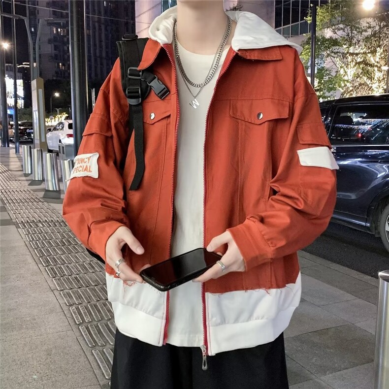 男士外套秋季新款纯假两件SJ01P45,男装夹克,星座1116-2