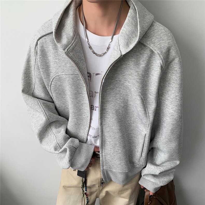 秋季重磅380克全棉直播拉链套头连帽卫衣外套AH906-P49，女装短外套，星座610B-1