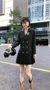 风衣连衣裙，女装风衣，万姿风情