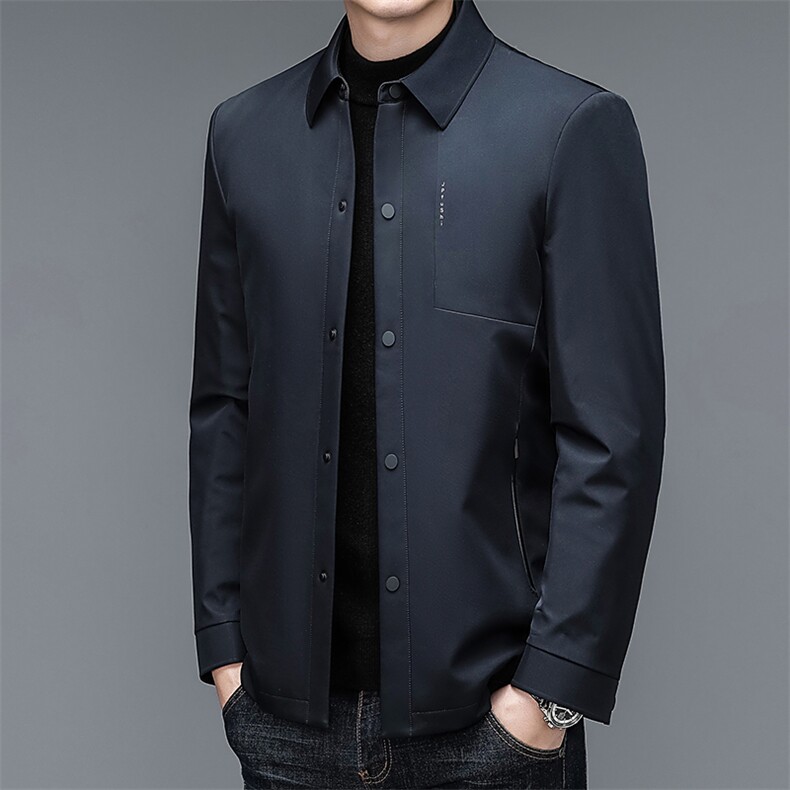 冬季中年羽绒服男商务休闲可脱卸内胆上衣男装新款加厚保暖外套，男装羽绒服，电商B212（原钱塘6029）