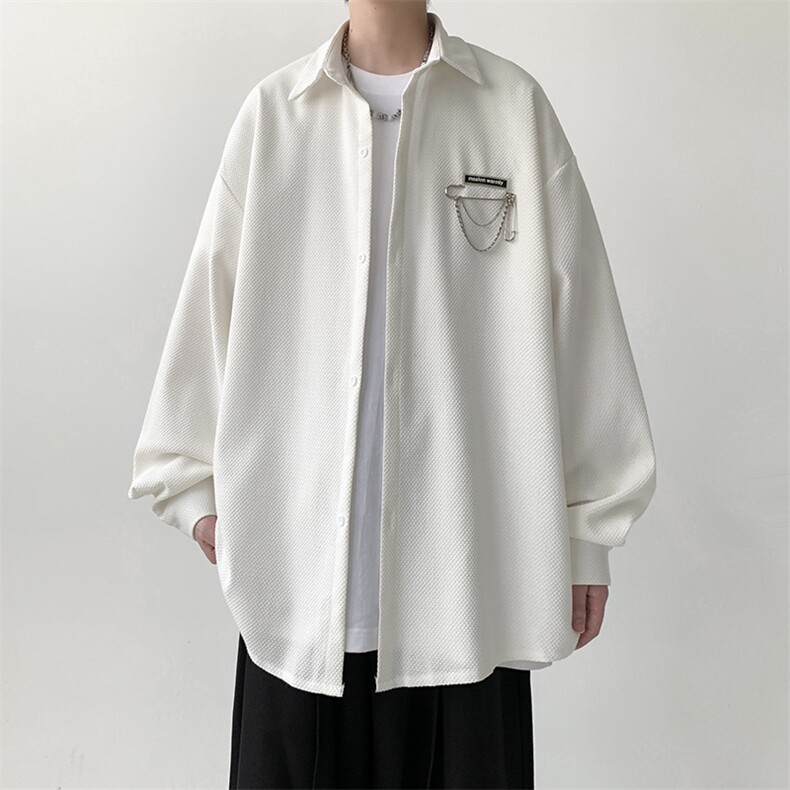 宽松长袖衬衫男KD630-P30，男装衬衫，电商D312