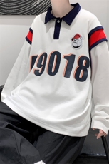 2021学院风情侣大码卫衣长袖男POLO衫女上衣打底WY312P75限98，男装卫衣，电商A089-1