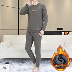 保暖内衣男士秋衣秋裤加绒加厚特厚中老年保暖套装TZ2491-P70，男装棉衣，星座310B-3