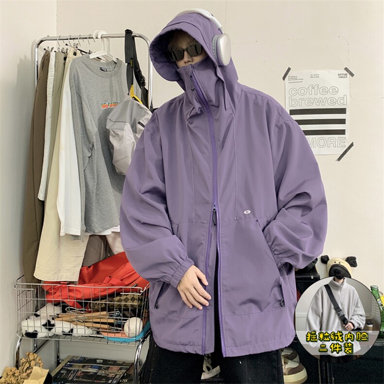 抖音直播！冲锋衣防风防水三合一外套夹克男两件套XH36SHY-P97,男装夹克,电商B367