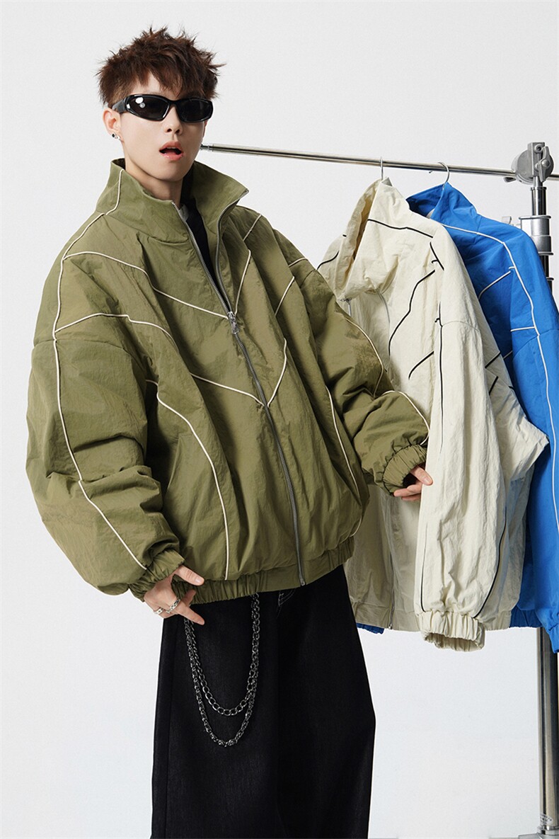 可二开机能防寒棉服M-5XL大码涤纶棉服男白底78176P138控198,男装棉衣,星座226-1