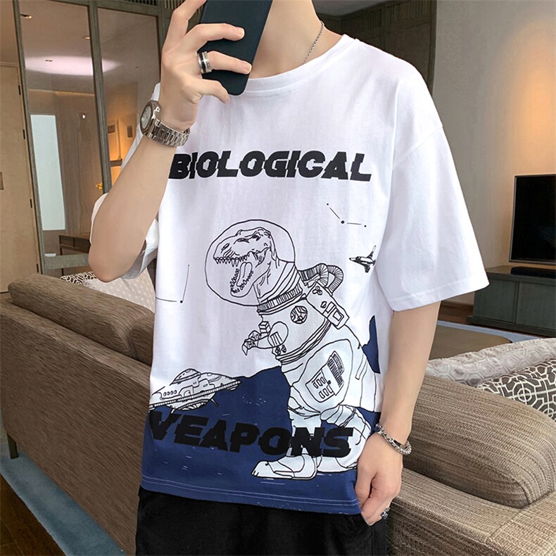 短袖t恤店主风男士圆领潮流体桖夏季时尚百搭印花衣服TC3028-P25,男装T恤,星座717