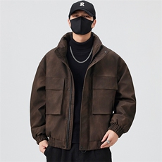 口罩风新标90白鸭绒2025时尚保暖皮羽绒服男YR6065-P260，男装羽绒服，电商D240-242