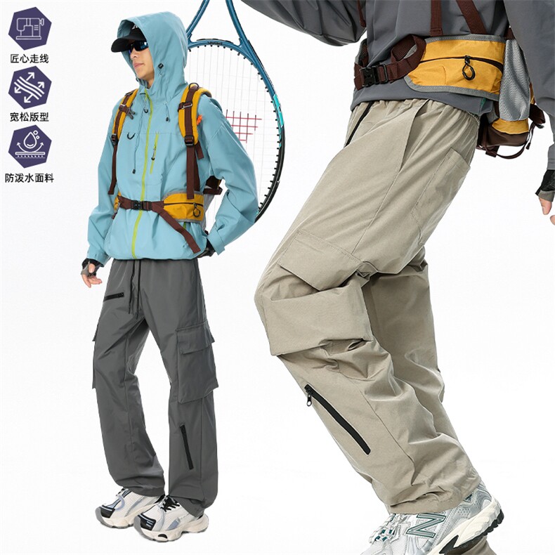 美式机能冲锋裤男款春秋工装裤子户外运动登山裤AK022-P50,男装工装外套,星座308B-2