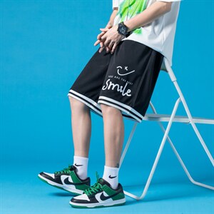 ！2023夏季男士速干短裤织带撞色五分裤宽松中裤DK501P25图片