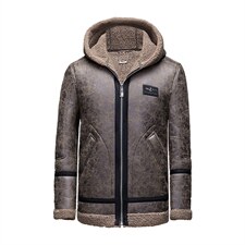 2023冬季新款休闲连帽皮衣男中青年皮衣加绒男皮衣YL1019-P225,男装皮衣,电商B212（原钱塘6029）