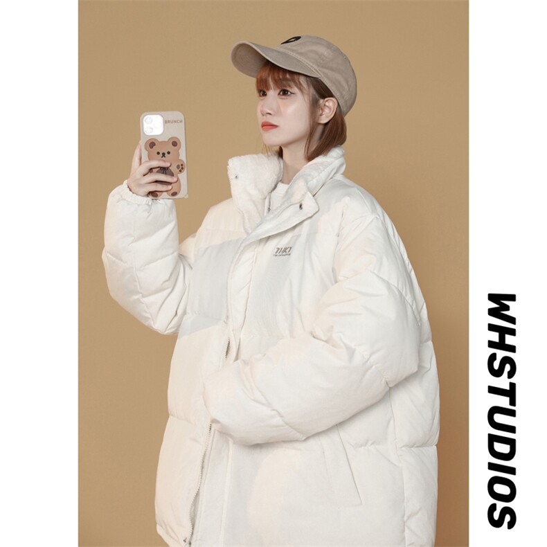 2023双面穿2025冬装棉衣男女棉服宽松棉袄面包服冬装P100控148,男装棉衣,星座207