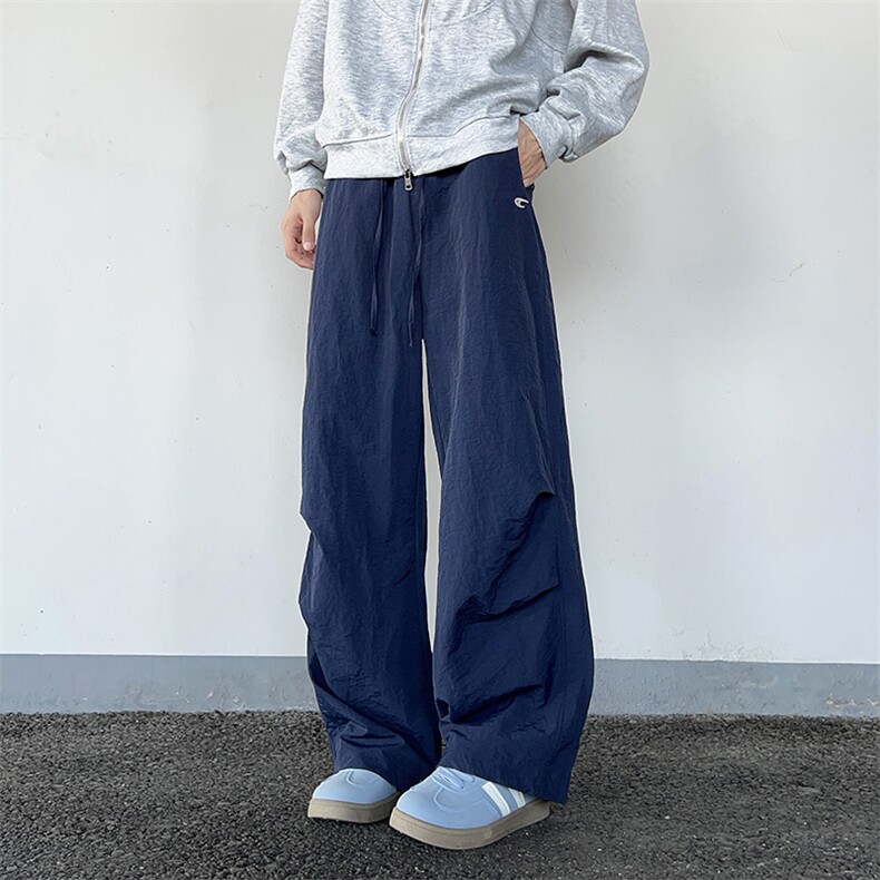 速干工装裤男女款2025新款春秋宽松垂感美式休闲阔腿裤K0863-P35图片