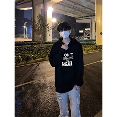 字母印花LOGO男女情侣潮牌连帽卫衣，男装卫衣，星座310A-4