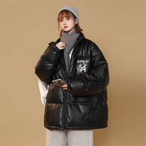2025冬季新款加厚款棉服PU皮潮流百搭棉衣XZ102A-4-5139-P115图片